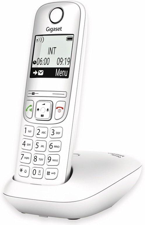 Gigaset A690 Weiß – Schnurlostelefon mit Basis & Freisprechfunktion