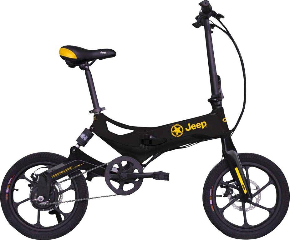 Jeep Fold E-Bike FR 6020 16x1,95" schwarz Klapprad Elektro Fahrrad Akku